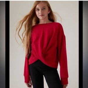 Athleta Girl sz 10 retroplush twist sweatshirt